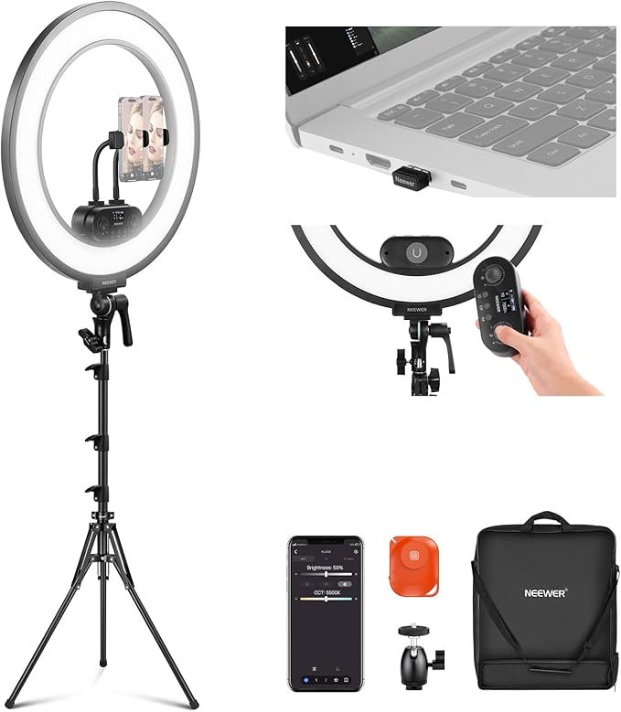 NEEWER 18 Inch Edge Lit Ring Light by Neewer