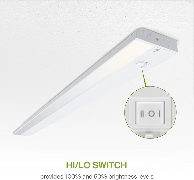 ASD 32 Inch LED Under Cabinet Lighting Plug in or Hardwired, High/Low/Off Switch - Image 4