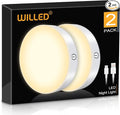WILLED 3000K Dimmable Touch Lights, Battery Rechargeable Tap Lights, Magnet by WILLED