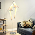 MORE CHANGE 68In Bird Floor Lamp, Modern Origami Bird Lamp by MORECHANGE