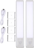 Asixxsix 2 Pack Under Cabinet Lighting Rechargeable, Rechargeable Motion Sensor by Asixxsix