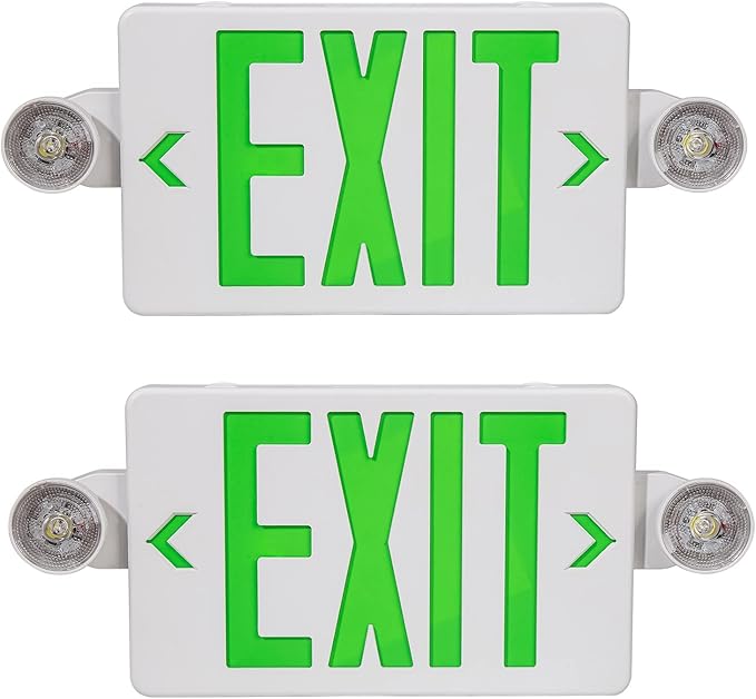 CM MZY Exit Sign with Emergency Light, Exit Signs with Battery Backup, Combo by CMMZY