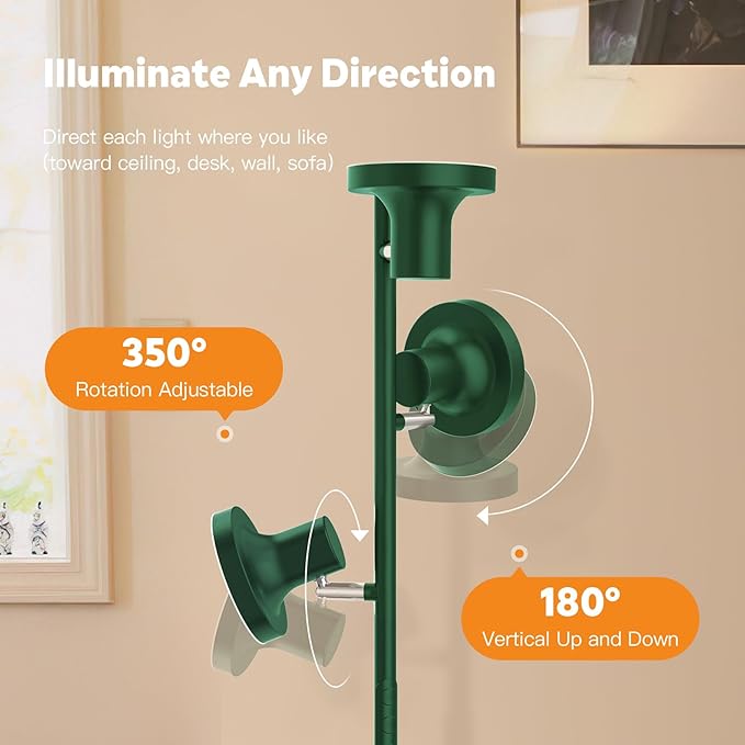 36W LED Tree Floor Lamp, Modern Dimmable Standing Lamp - Image 5