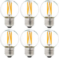 LiteHistory Dimmable g16.5 led Bulb 40W g16 1/2 led Edison Bulb 2700K 4W e26 by LiteHistory