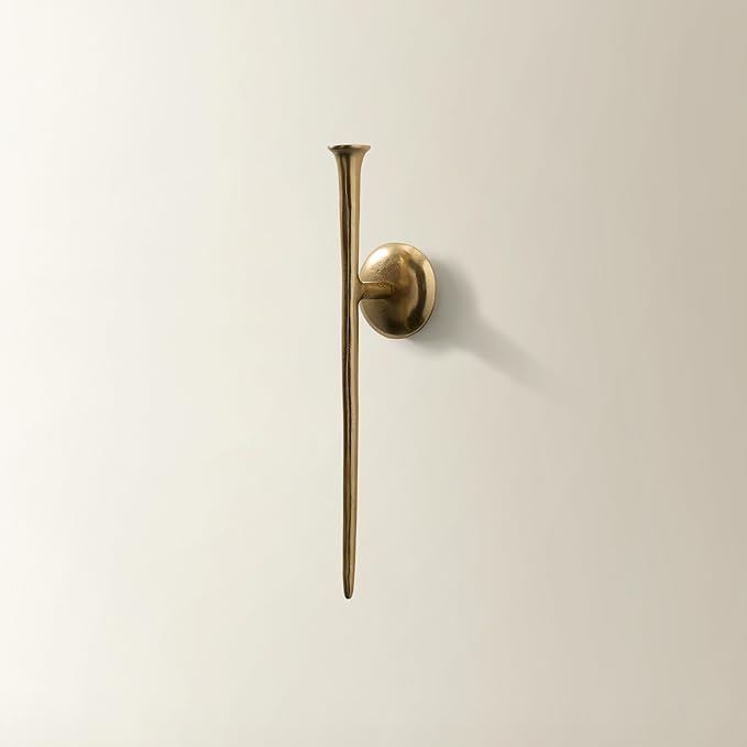Z Gallerie One Piece Aspar Wall Sconce, Modern Candle Holder - Image 6