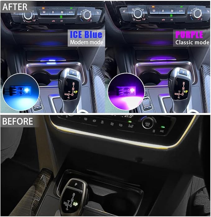 NJSBYL 1X Interior Cup Holder Ambient Lighting Circuit Board - Image 4