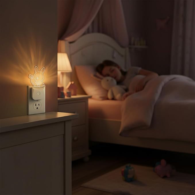 Cute Bunny Night Light, RGB LED Night Lamp - Image 5
