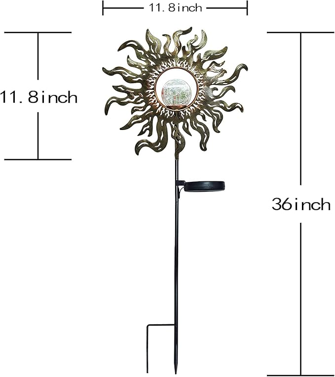 Solar Lights Outdoor Garden Decor Solar Powered Sun Lantern - Image 7