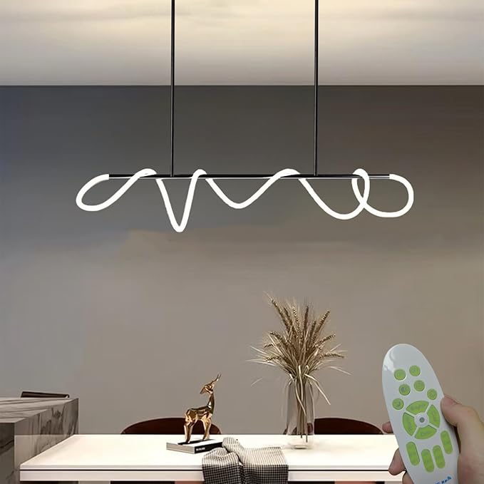 Modern Pendant Lights, Pendant Lights Kitchen Island, Remote Control Dimmable - Image 2