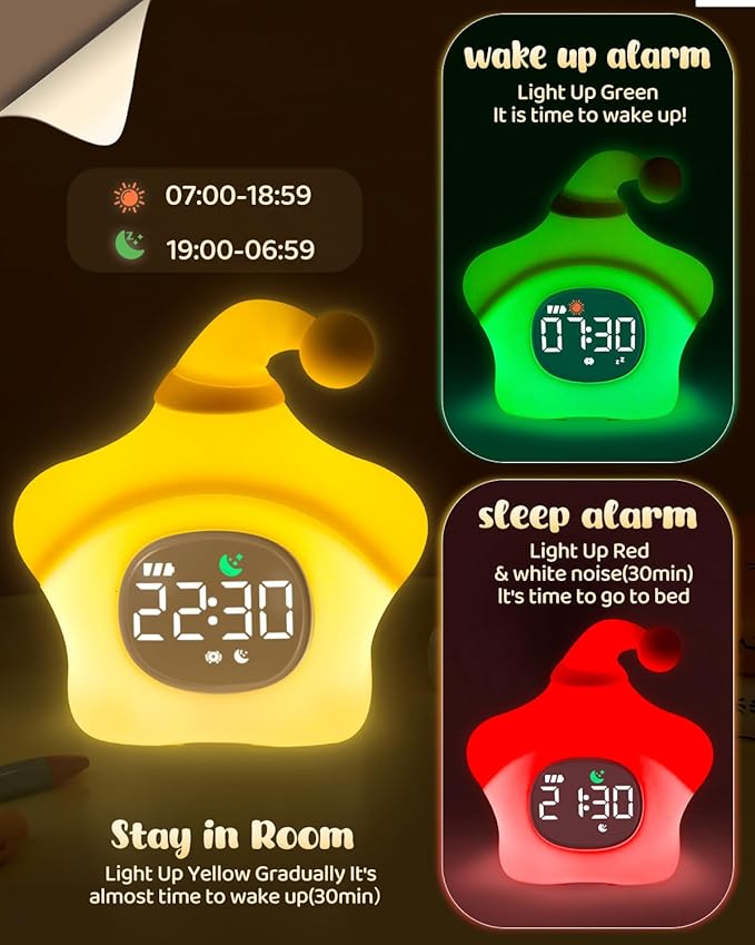 Star Alarm Clock with Night Light - Image 3