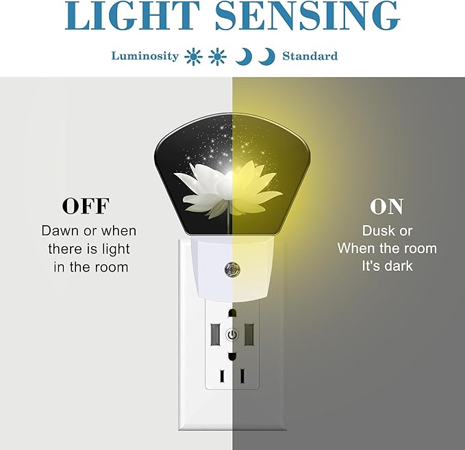 Magic White Lotus Flower Night Light - Image 2