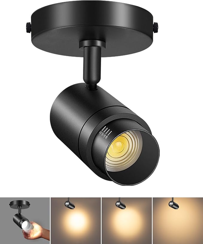 Zoomable LED Ceiling Spot Lights Indoor Adjustable Ceiling Spotlight Fixture by TuyuBEE