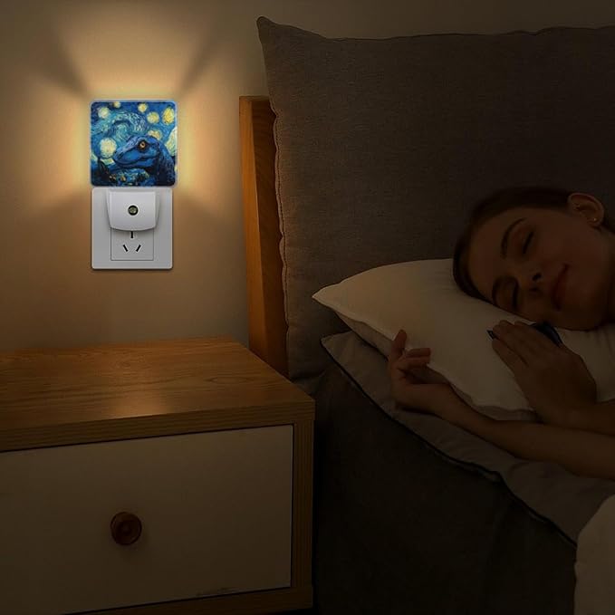 Lights by Night Decorative LED Night Light, Starry Night Funny Dinosaur Night - Image 4