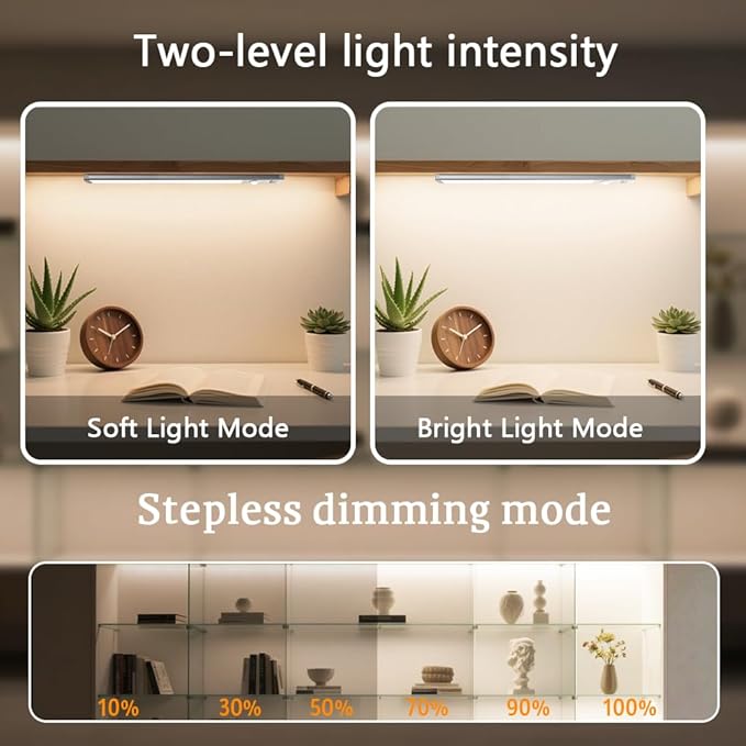 Under Cabinet Lights, 66 LED Operated Motion Sensor Light Indoor, 2200mAh USB - Image 5