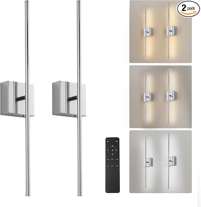 Removable Battery Operated Wall Sconces by KARTOOSH