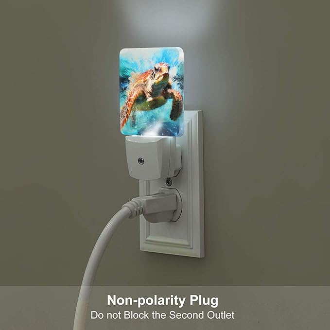 Sea Turtle Night Light, Plug-in Nightlights Auto Sensor Night Lamp Dusk-to-Dawn - Image 5