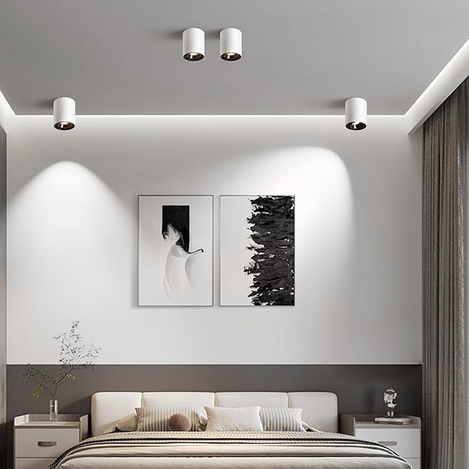 OKELI White Modern LED Dimmable Ceiling Light Fixtures - Image 7