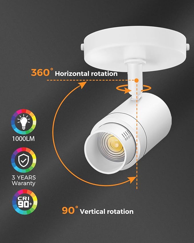 Zoomable LED Ceiling Spot Lights Indoor Adjustable Ceiling Spotlight Fixture - Image 6
