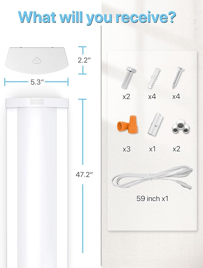 HYPERLITE 4FT 60W LED Wraparound Light, 6600lm Linkable 60W/50W/40W 5000K Led - Image 9