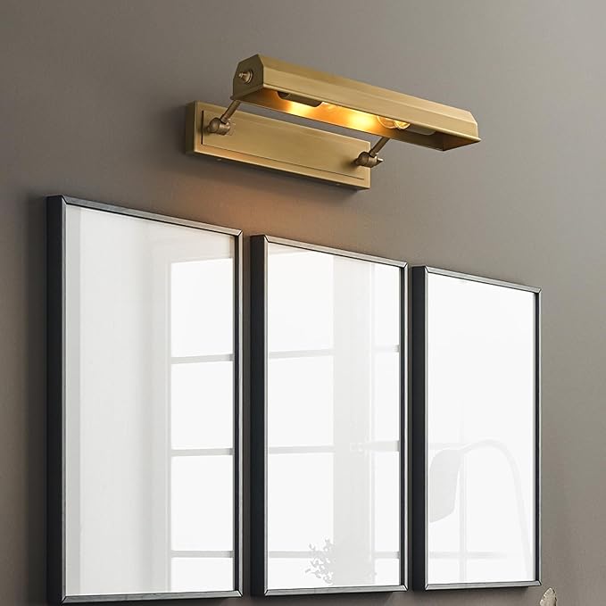 Brass Picture Light Picture Lights Gold Retro Art Light Vintage Picture Frame - Image 2