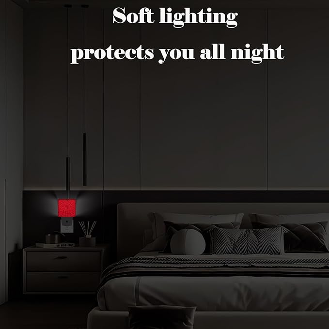 Red Spider Web Night Light, Plug Into Wall Decor - Image 7
