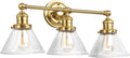 Design House Augustin Vanity Light, Seeded Glass Warm Glow, Up/Down Glow by DesignHouse
