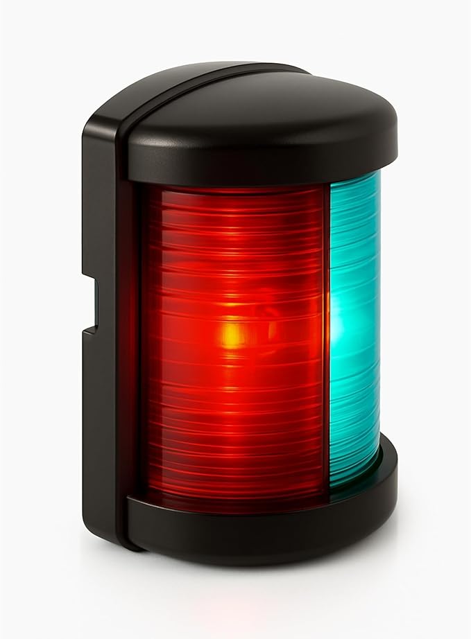SEAFLO 11 Series Mini Sized LED Bi-Color Red/Green Navigation Light – 12V by SEAFLO