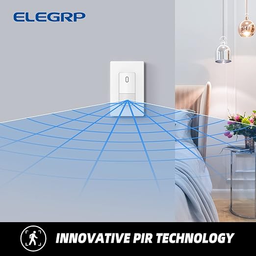 ELEGRP Occupancy Motion Sensor Light Switch, PIR Infrared Motion Activated Wall - Image 3