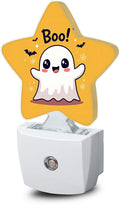 Cute Ghost Nightlight, Halloween Bat Star Night Lights Plug into Wall by SNOWMOLLE