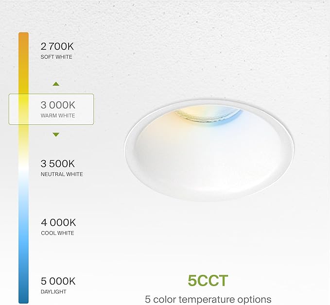 ASD Trimless 1 Inch Recessed LED Lights, 7W 120V Triac Round Commercial - Image 4