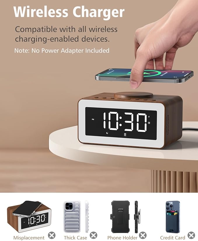 Digital Alarm Clocks for Bedrooms, Alarm Clock - Image 5