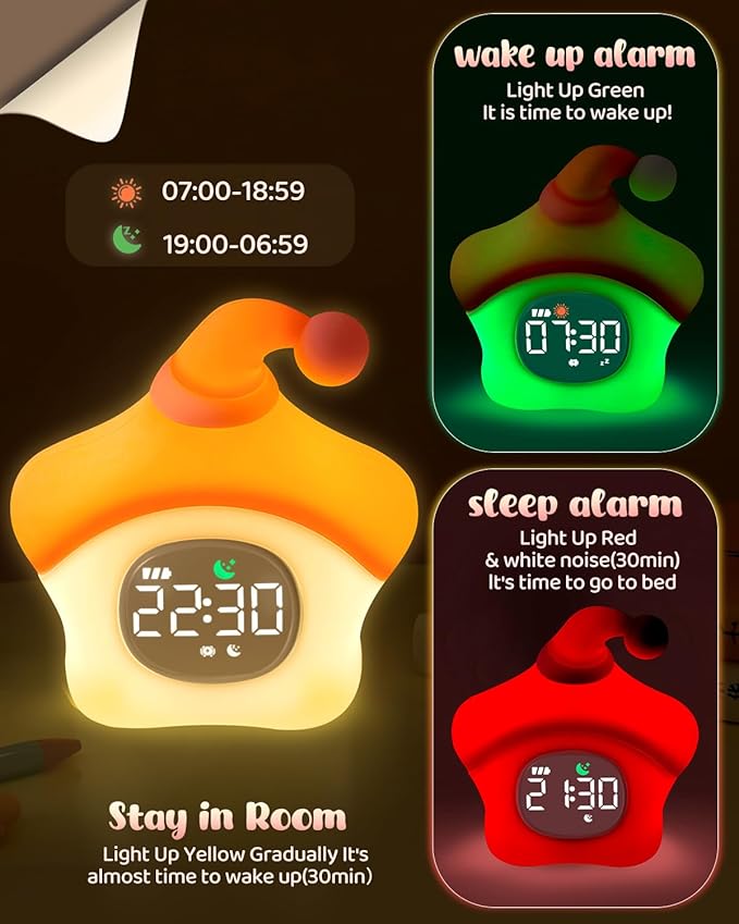 Star Alarm Clock with Night Light - Image 3
