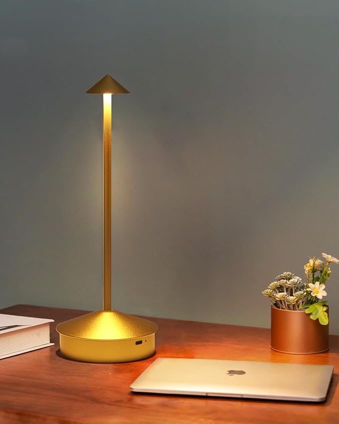 Modern Cordless Table Lamp, 6000mAh Rechargeable Table Lamps, Portable Touch - Image 8