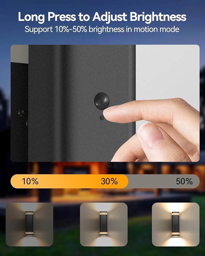 RAYVO Motion Sensor Outdoor Lights, Modern Dusk to Dawn Exterior Up and Down - Image 8