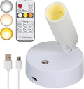 LED Wireless Spotlights with Remote Up Lights Indoor Dimmable Picture Light by VIGMOJ