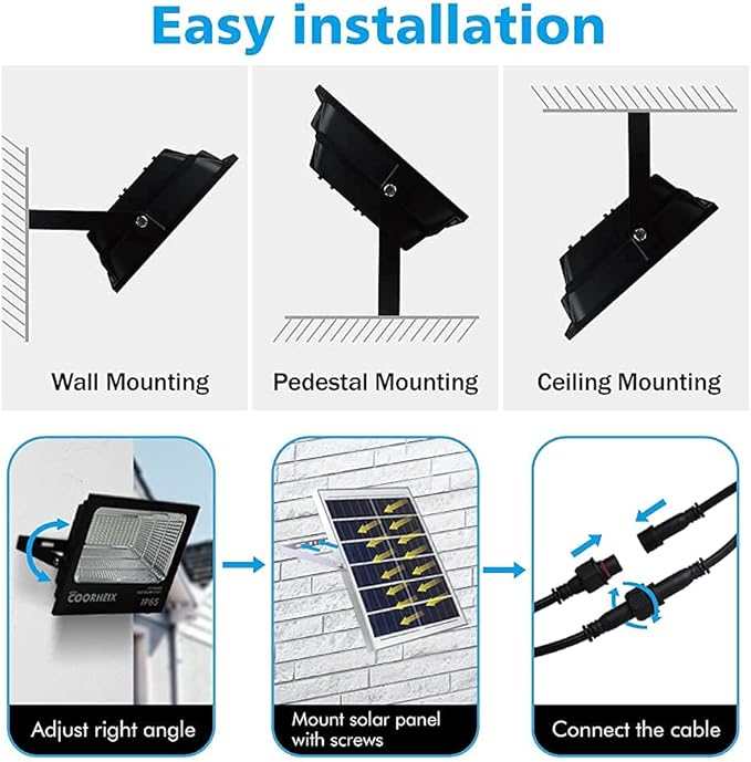 Solar Flood Light Outdoor, Color Changing Led Smart Flood Spot Light, RGBW Warm - Image 6