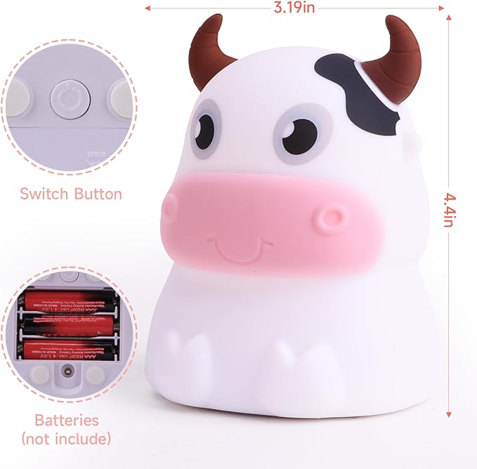AVEKI Night Light for Kids, Portable Tap Control Nightlight Lamp, 7 Colors Mode - Image 9