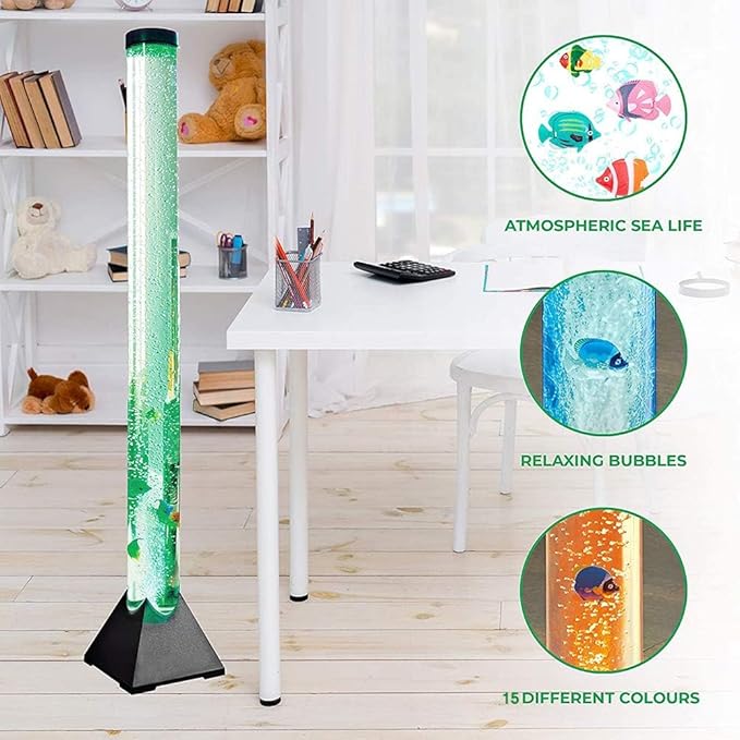 EDIER 3.9 FT Fish Bubble Tube, Sensory Bubble Lamp, Fish Lamp - Image 2