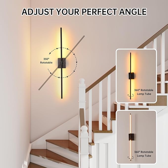 Battery Operated Wall Sconce Set of 2, 10000mAh Rechargeable Wall Sconces - Image 6