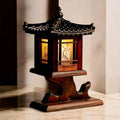 Antique Alive Traditional Korean Wood Lamp | Handmade Asian Oriental Table by AntiqueAlive