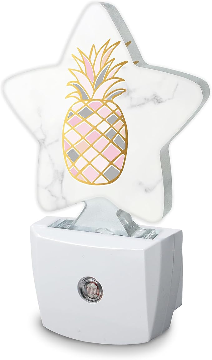 Rose Gold Pineapple Plug-in Night Light by SKYDAWNY