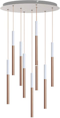 ALTAIR 9 Mini Pendant Lighting White-Copper by CONTECDEVELOPMENT
