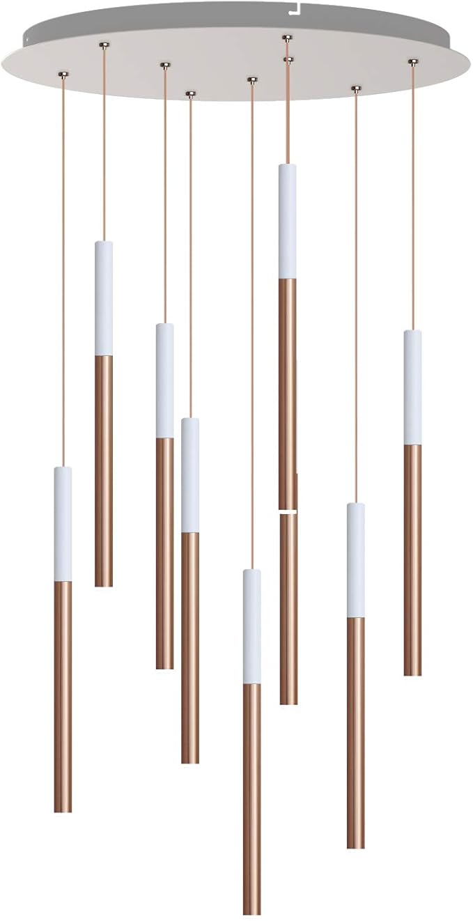 ALTAIR 9 Mini Pendant Lighting White-Copper by CONTECDEVELOPMENT
