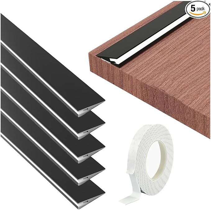 5 Pack LED Aluminum Channel Profile Under Cabinet, Self Adhesive Ultra Thin by DGLILUAN