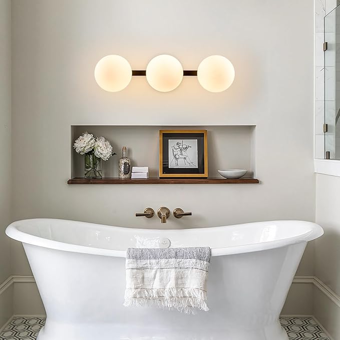 Bathroom Vanity Mirror Light Fixtures: 3 Lights Bath Wall Sconce Lighting - Image 5