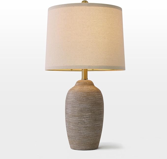 24.5" Handcrafted Ceramic Table Lamp - Image 6