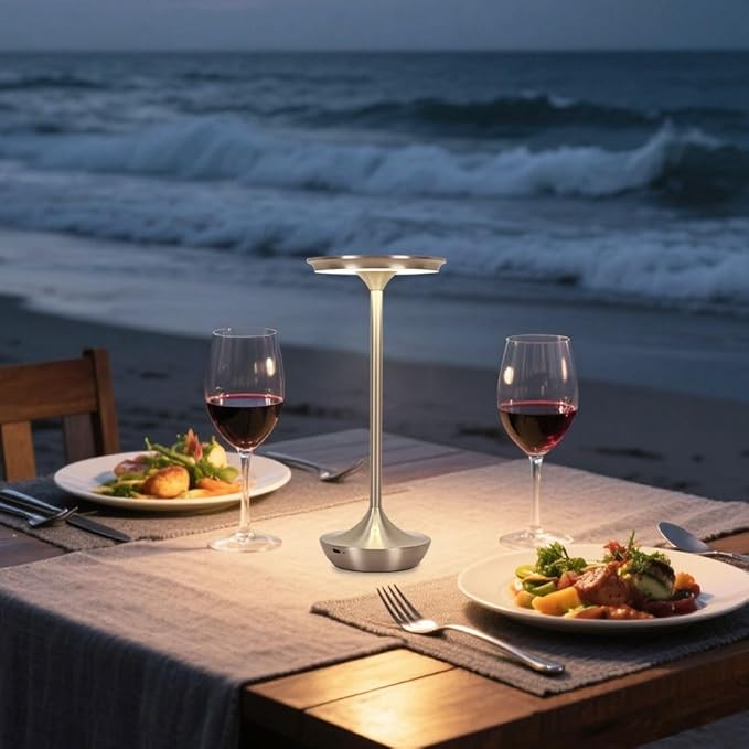 EJQ Cordless Table Lamp Rechargeable, 6000mAh Battery Operated LED Table Lights - Image 2