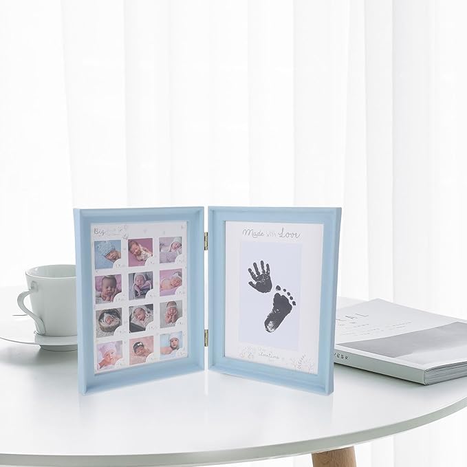Newborn Handprint and Footprint Photo Frame Growth Keepsake - Image 5
