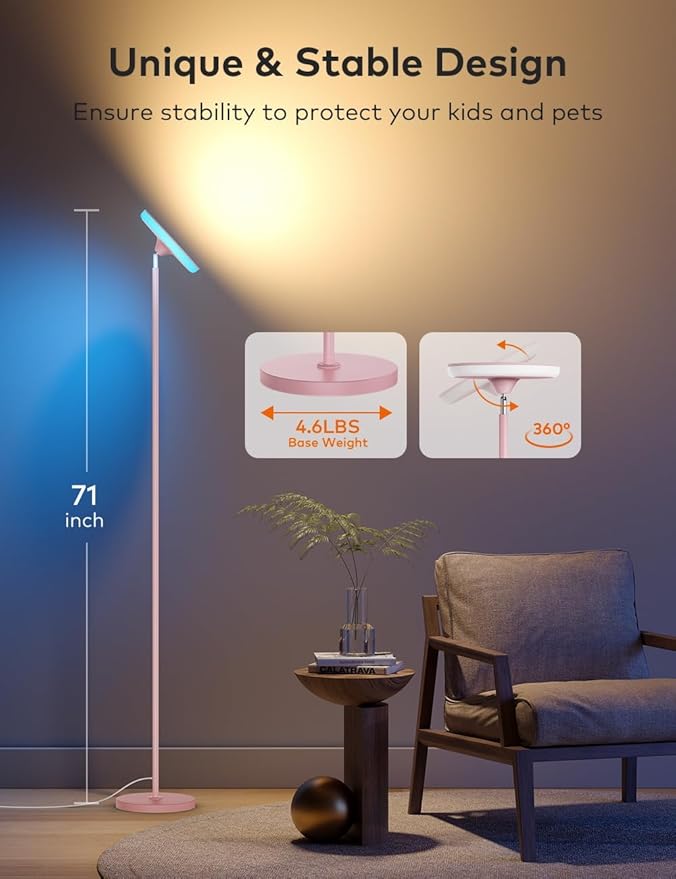 Bright Floor Lamp, 42W 3700LM LED Torchiere Floor Lamps - Image 6
