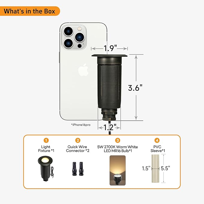 Gardenreet Brass Well Light Low Voltage, IP65 Drive-Over Flush In Ground - Image 9